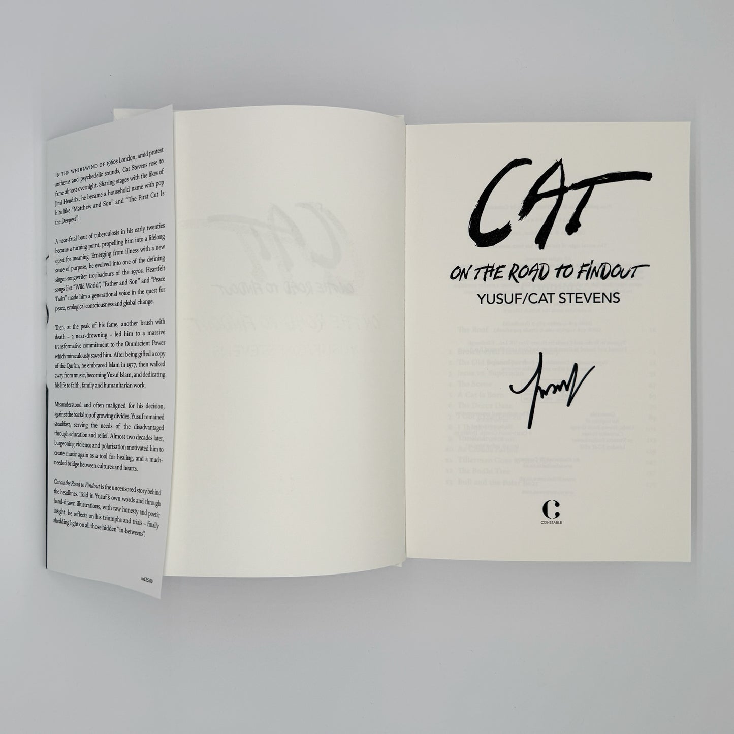 Stevens, Cat/Islam, Yusuf - Cat on the Road to Findout (Signed)