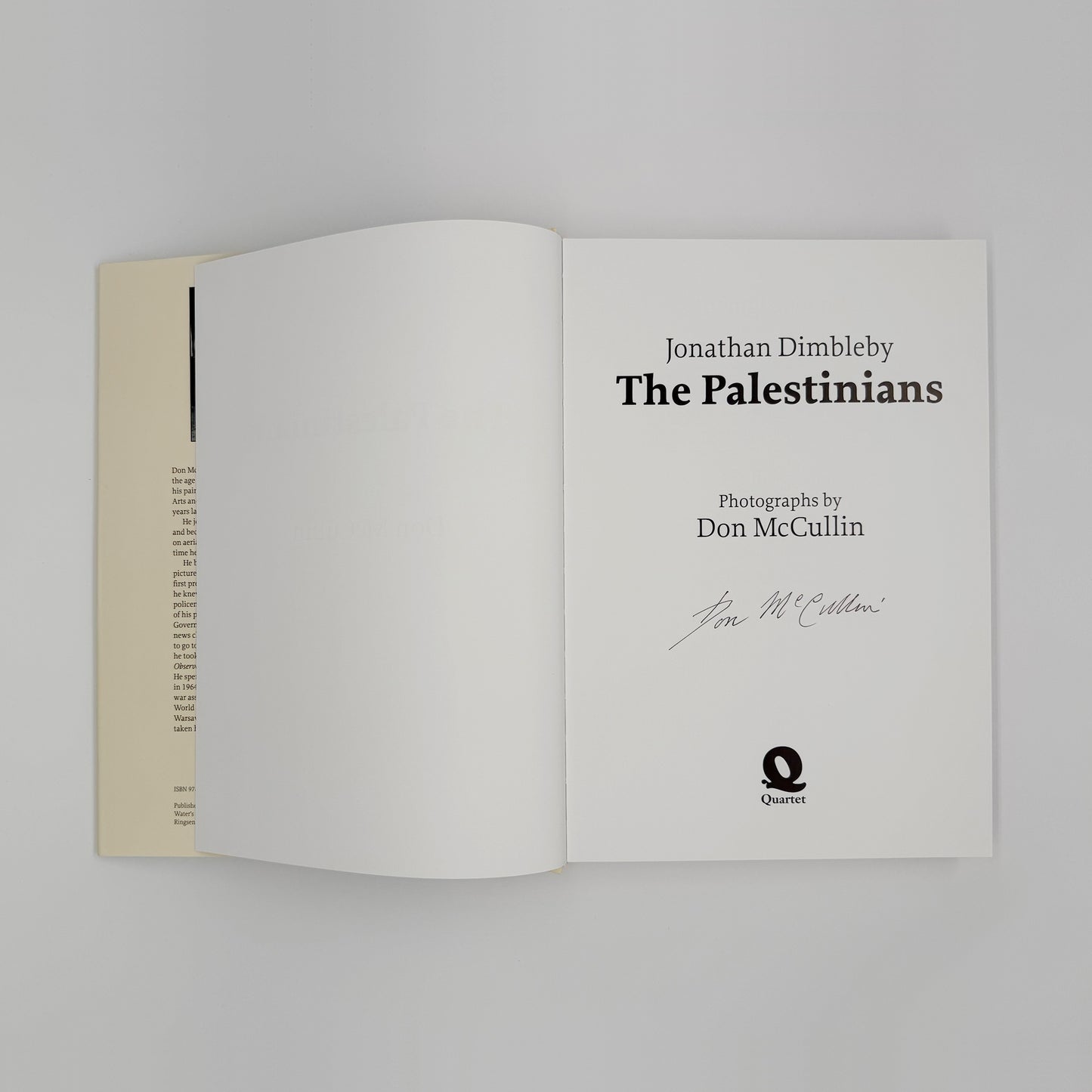 McCullin, Don - The Palestinians (Signed)