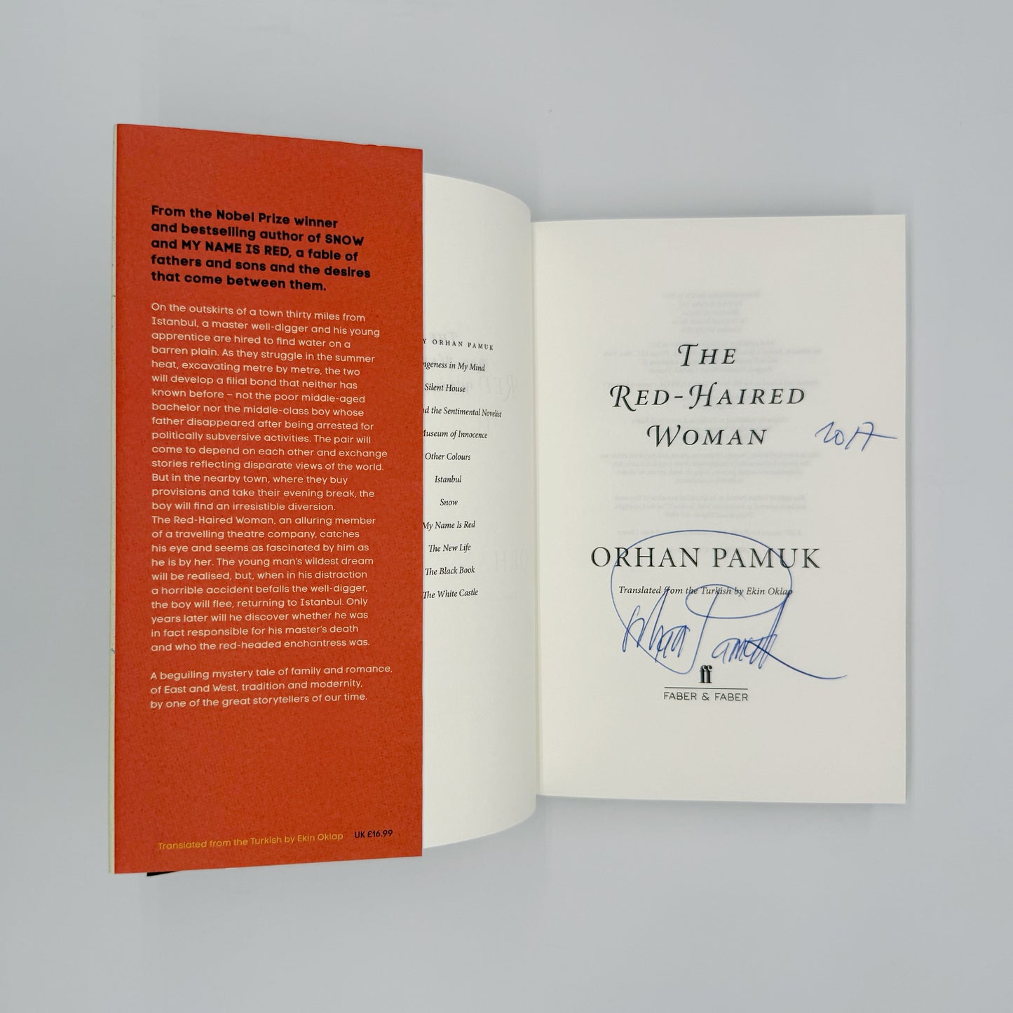 Pamuk, Orhan - The Red-Haired Woman (Signed)