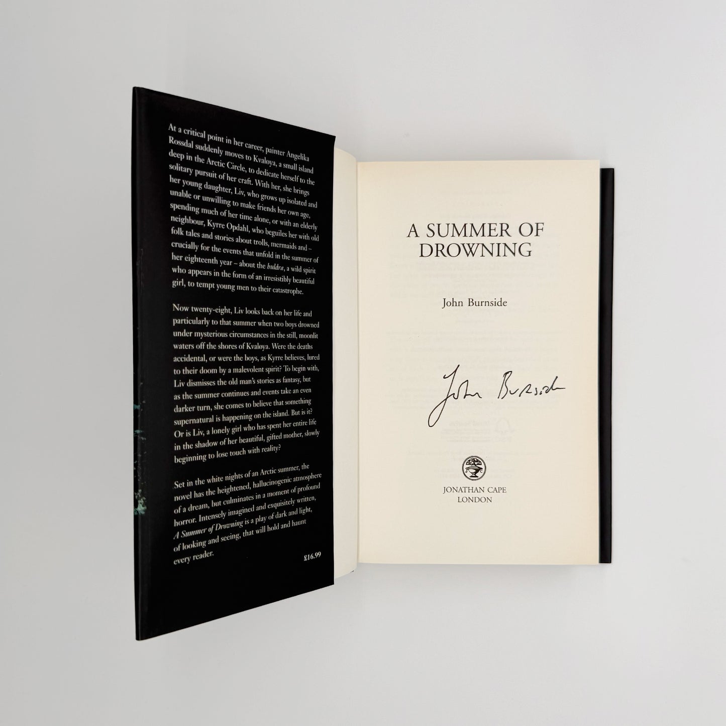Burnside, John - A Summer of Drowning (Signed)