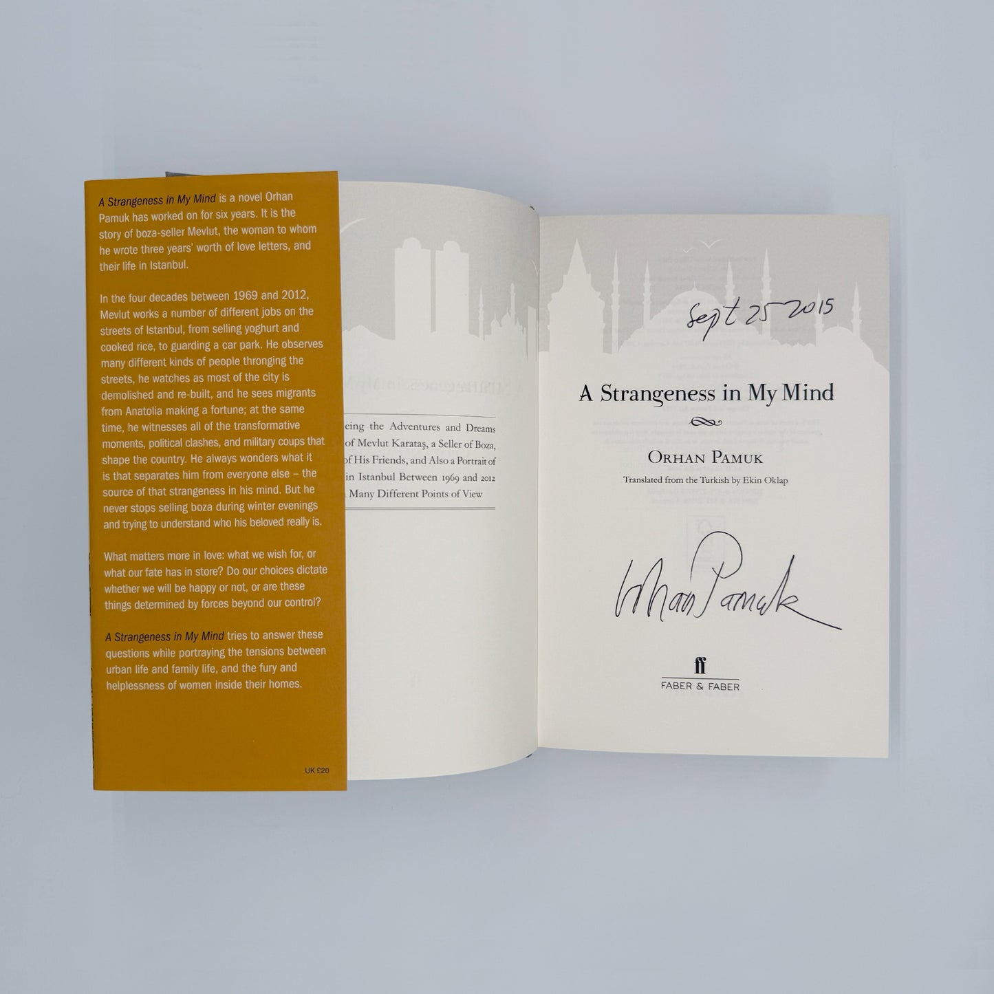 Pamuk, Orhan - A Strangeness in my Mind (Signed)