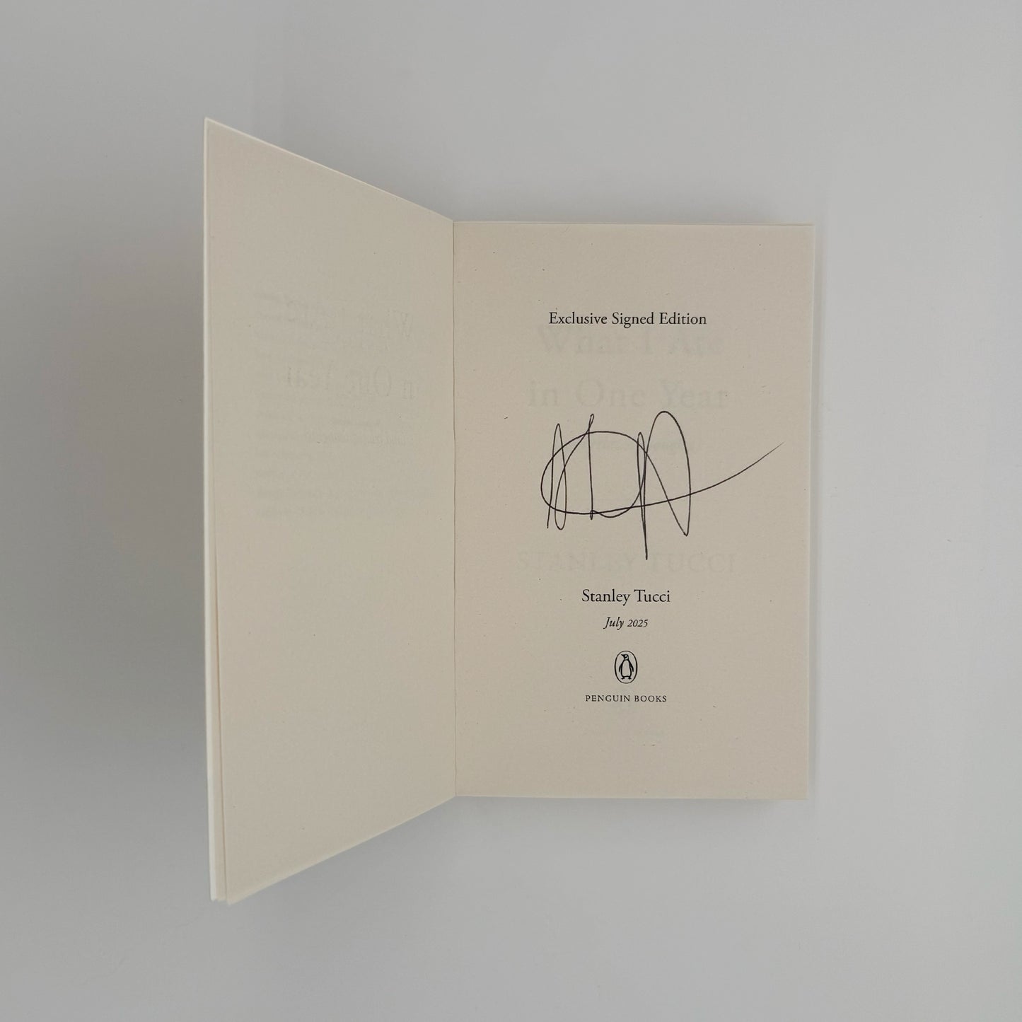 Tucci, Stanley - What I Ate In One Year (Signed)