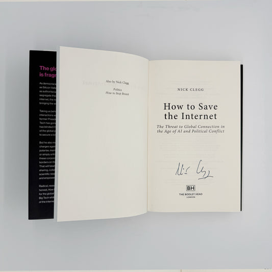 Clegg, Nick - How to Save The Internet (Signed)