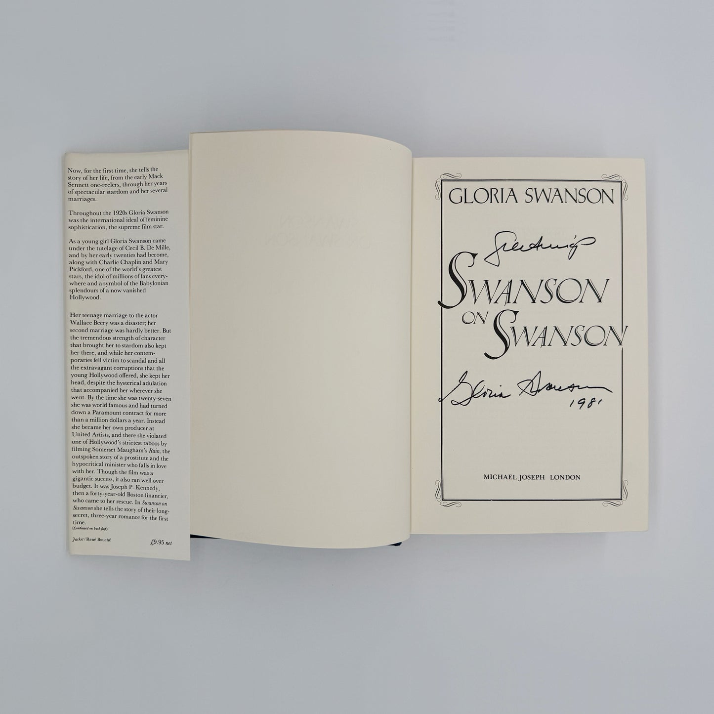 Swanson, Gloria - Swanson on Swanson (Signed)