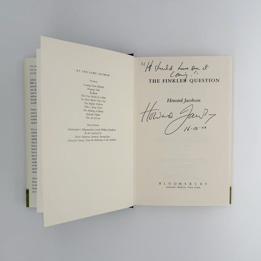 Jacobson, Howard - The Finkler Question (Signed)