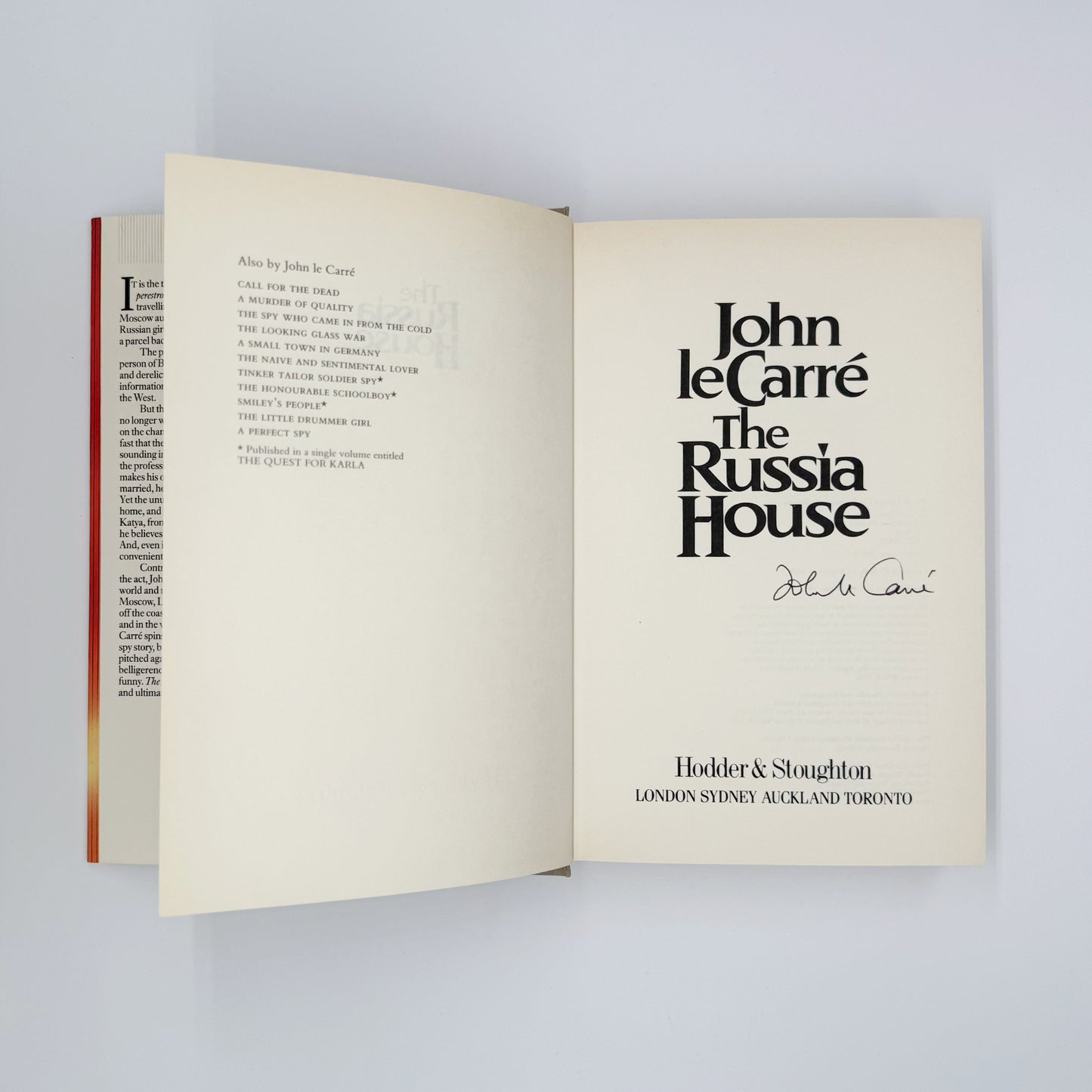 Le Carre, John - The Russia House (Signed)