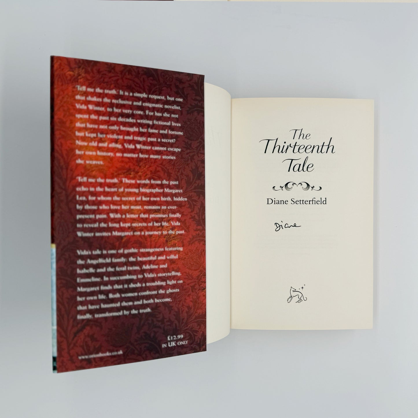Setterfield, Diane - The Thirteenth Tale (Signed)