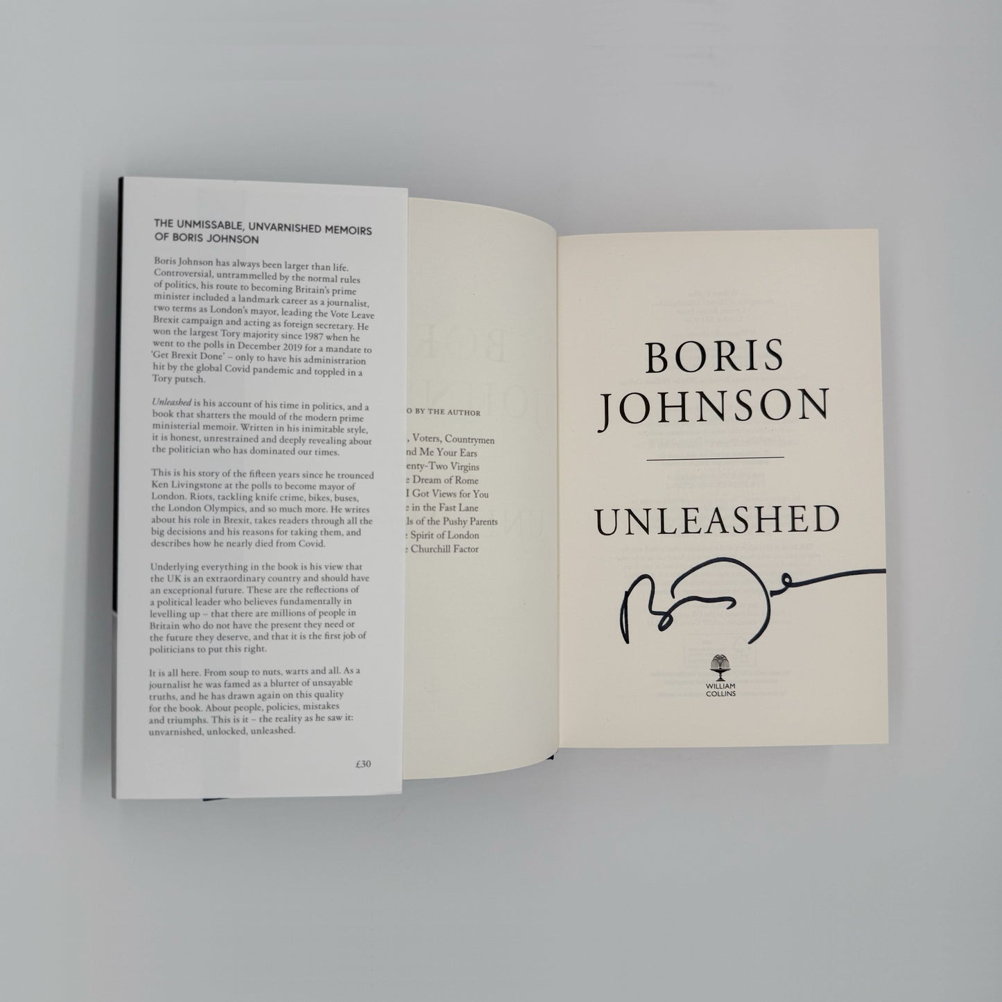 Johnson, Boris - Unleashed (Signed)