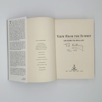 Hillary, Edmund - View from the Summit (Signed)