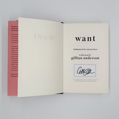 Anderson, Gillian - Want (Signed)